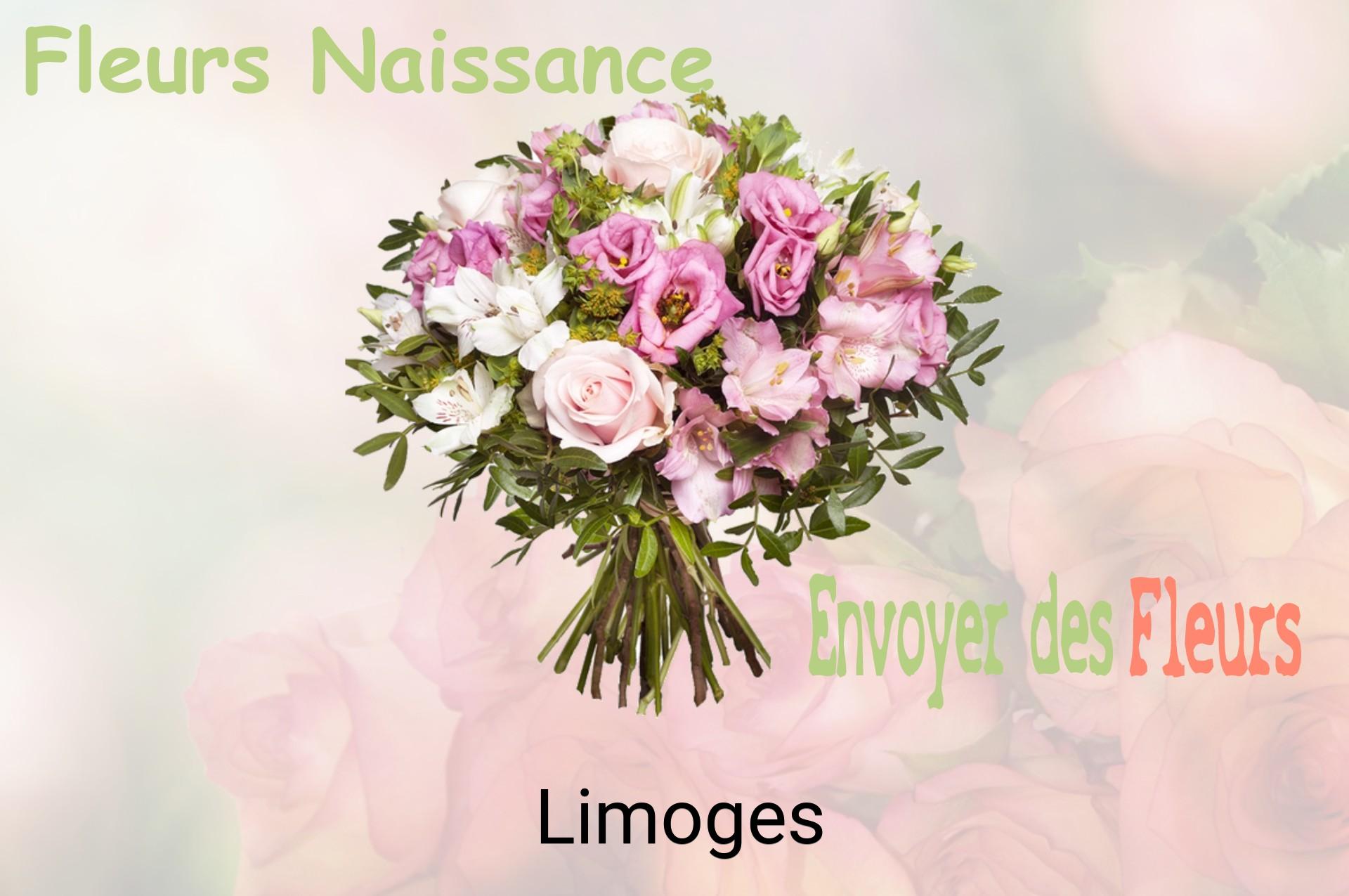 Bouquet de fleurs de naissance livré à Limoges